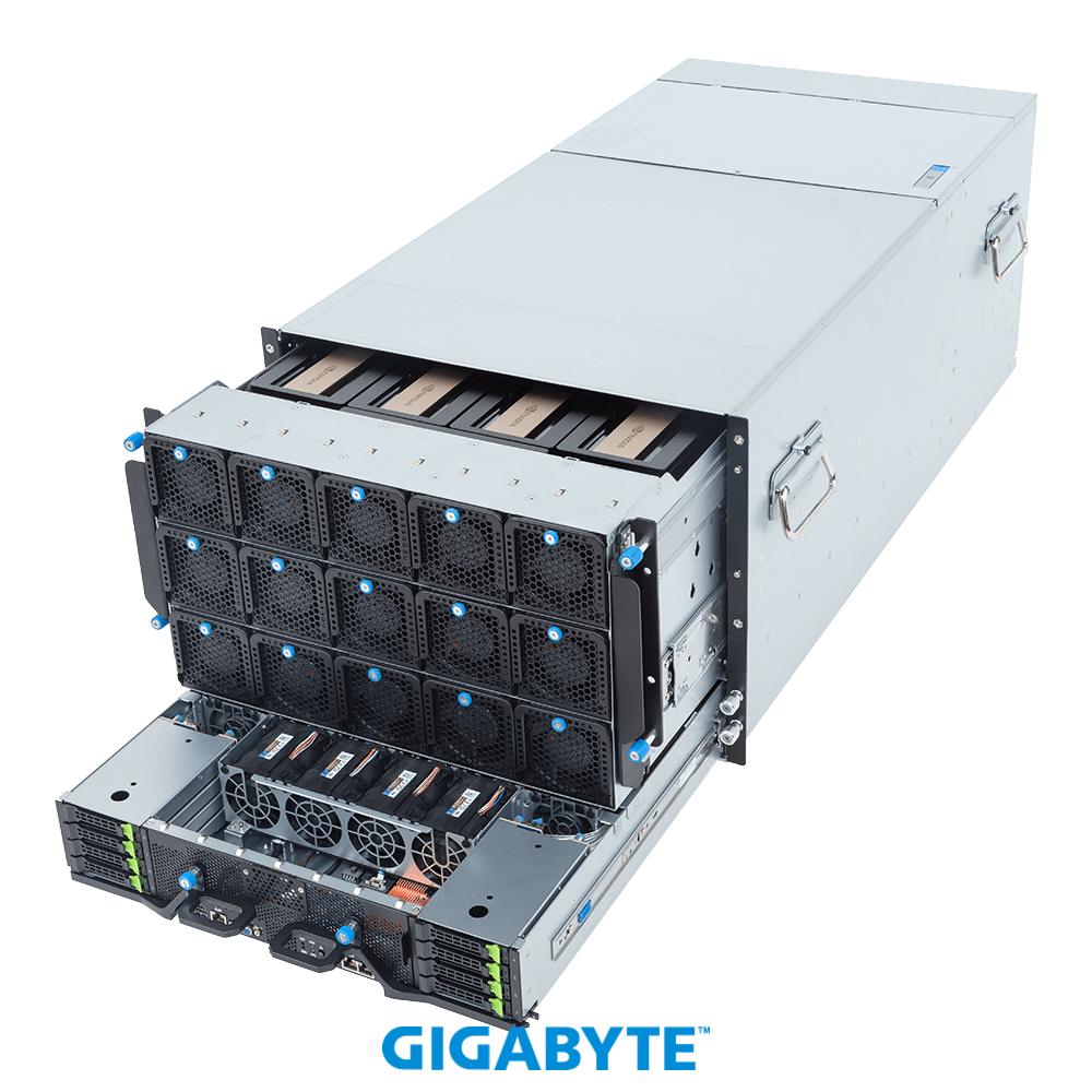 GIGABYTE G894-SD3-AAX7 Sunucu – Intel Xeon 6700 & 6500 Serisi CPU Destekli GPU Sunucu