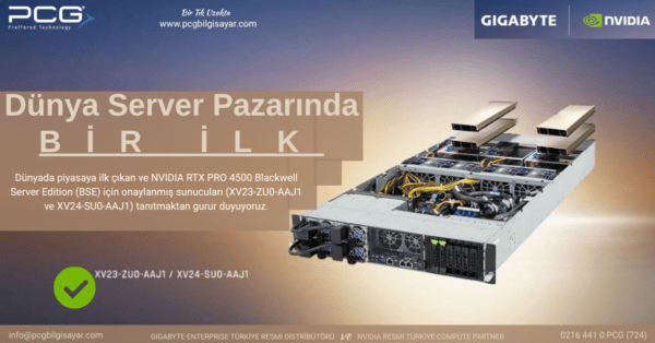 PCG Bilgisayar | NVIDIA RTX PRO 4500 Blackwell Server Edition GPU Kart