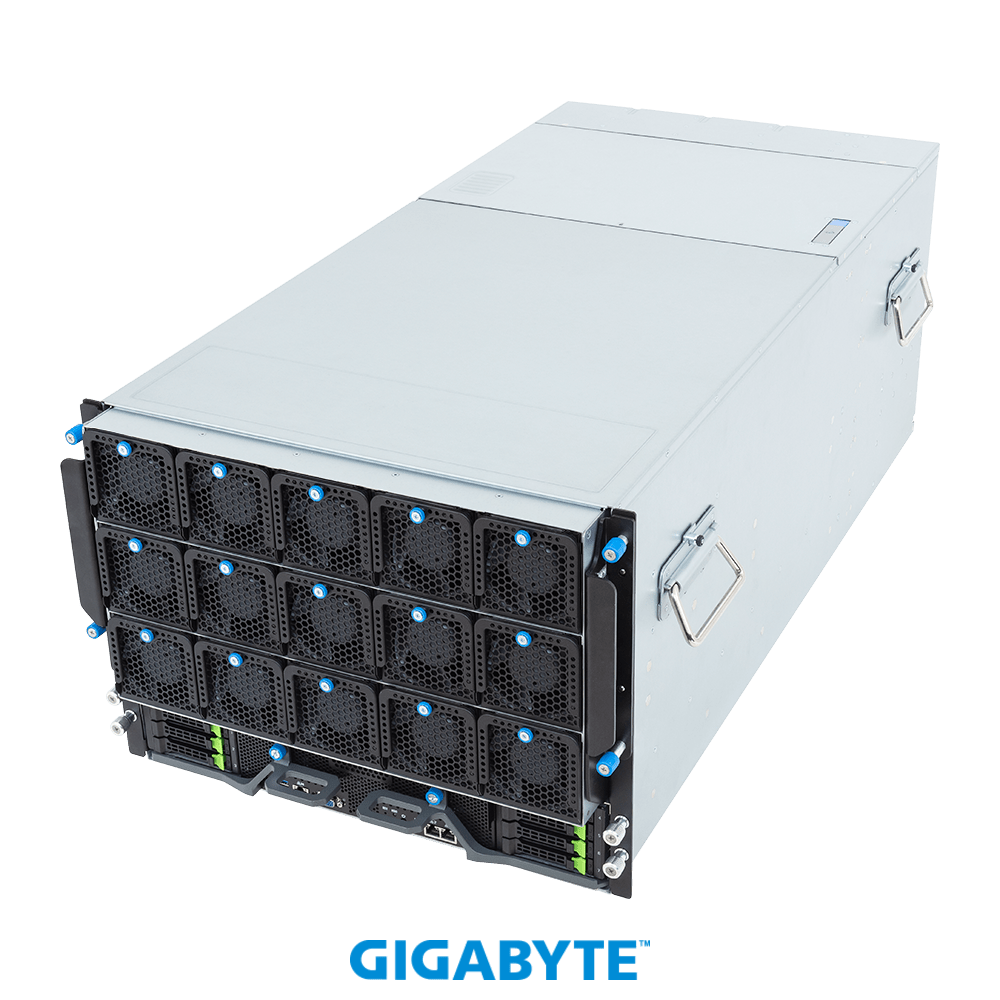 GIGABYTE G894-SD3-AAX7 Sunucu Intel Xeon 6700/6500 Serisi ve NVIDIA HGX B200 GPU ile